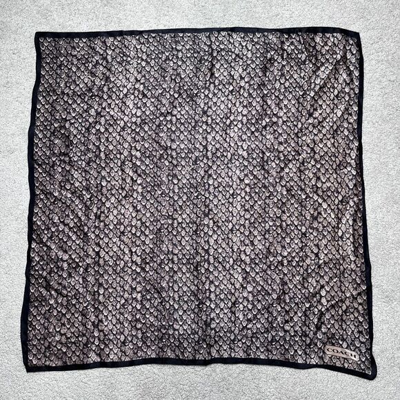 Coach Black and Brown Scarf - Picture 4 of 10